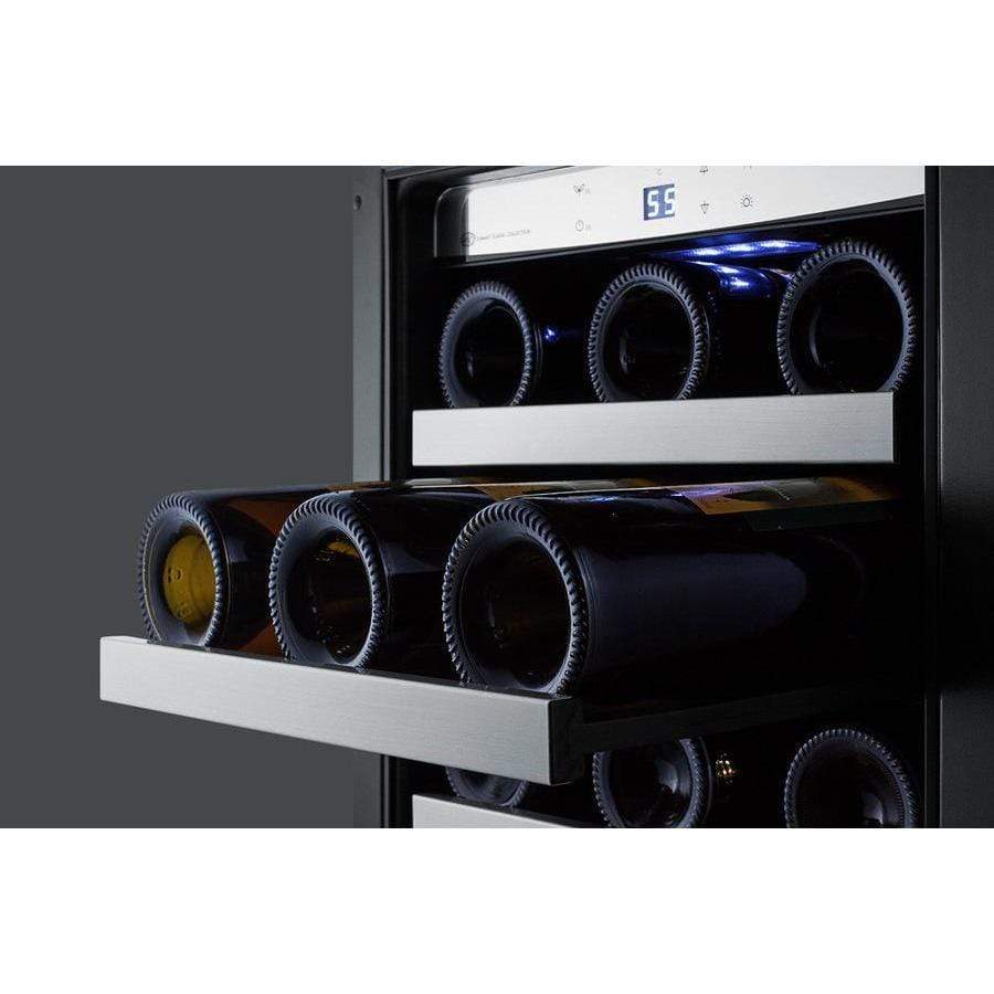 Summit Appliance Black 15" Wide Built-In Wine/Beverage Center CL151WBVCSS
