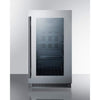 Image of Summit Appliance Black 18" Wide Built-In Beverage Center CL181WBV