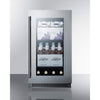 Image of Summit Appliance Black 18" Wide Built-In Beverage Center CL181WBV