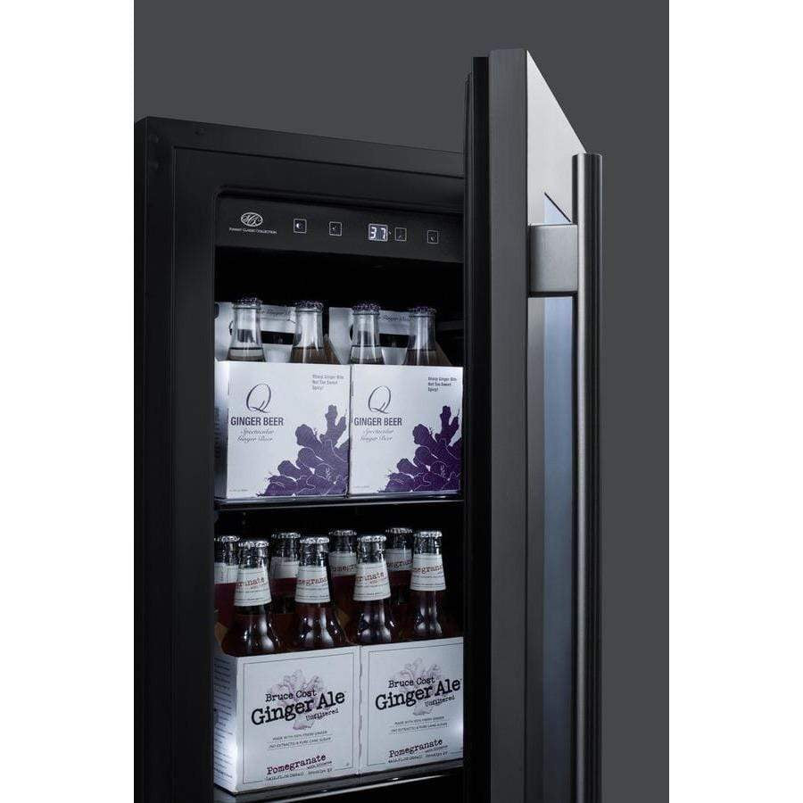 Summit Appliance Black 18" Wide Built-In Beverage Center CL181WBV