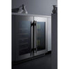 Image of Summit Appliance Black 18" Wide Built-In Wine Cellar CL18WCCSS