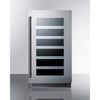 Image of Summit Appliance Black 18" Wide Built-In Wine Cellar CL18WC