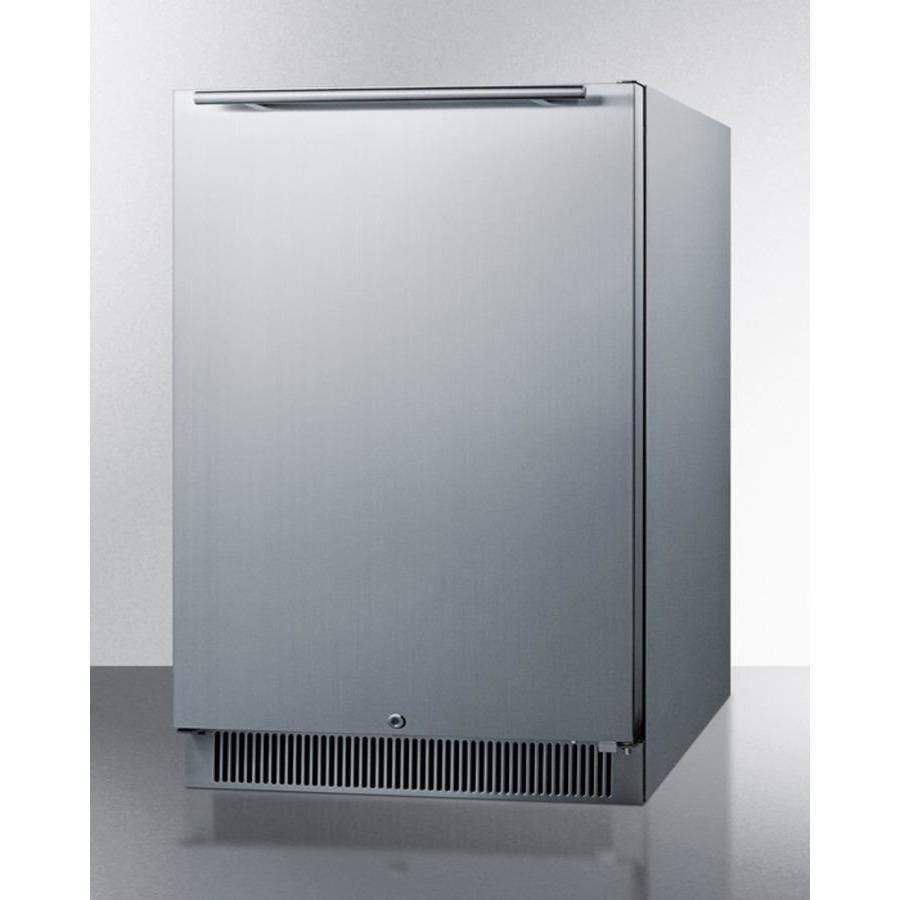 Summit Appliance White 24" Wide Built-In Outdoor Refrigerator CL68ROS