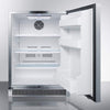 Image of Summit Appliance White 24" Wide Built-In Outdoor Refrigerator CL68ROS