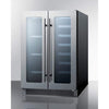 Image of Summit Appliance Black 24" Wide Built-In Wine/Beverage Center CL242WBV
