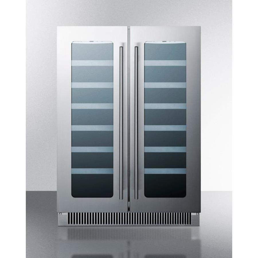 Summit Appliance White 24" Wide Built-In Wine Cellar CLFD24WCCSS