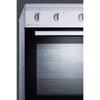 Image of Summit Appliance White 24" Wide Smooth Top Freestanding Electric Range CLRE24WH