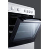 Image of Summit Appliance White 24" Wide Smooth Top Freestanding Electric Range CLRE24WH