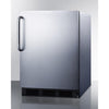 Image of Summit Appliance 24" Wide Built-In Refrigerator-Freezer CT663BKCSS