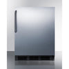 Image of Summit Appliance 24" Wide Built-In Refrigerator-Freezer CT663BKCSS
