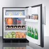 Image of Summit Appliance 24" Wide Built-In Refrigerator-Freezer CT663BKBIFRADA