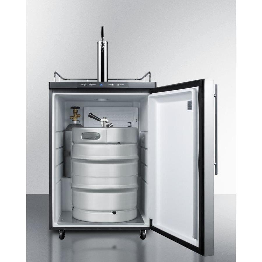 Summit Appliance 24" Wide Built-In Kegerator SBC635MBI7SSHV