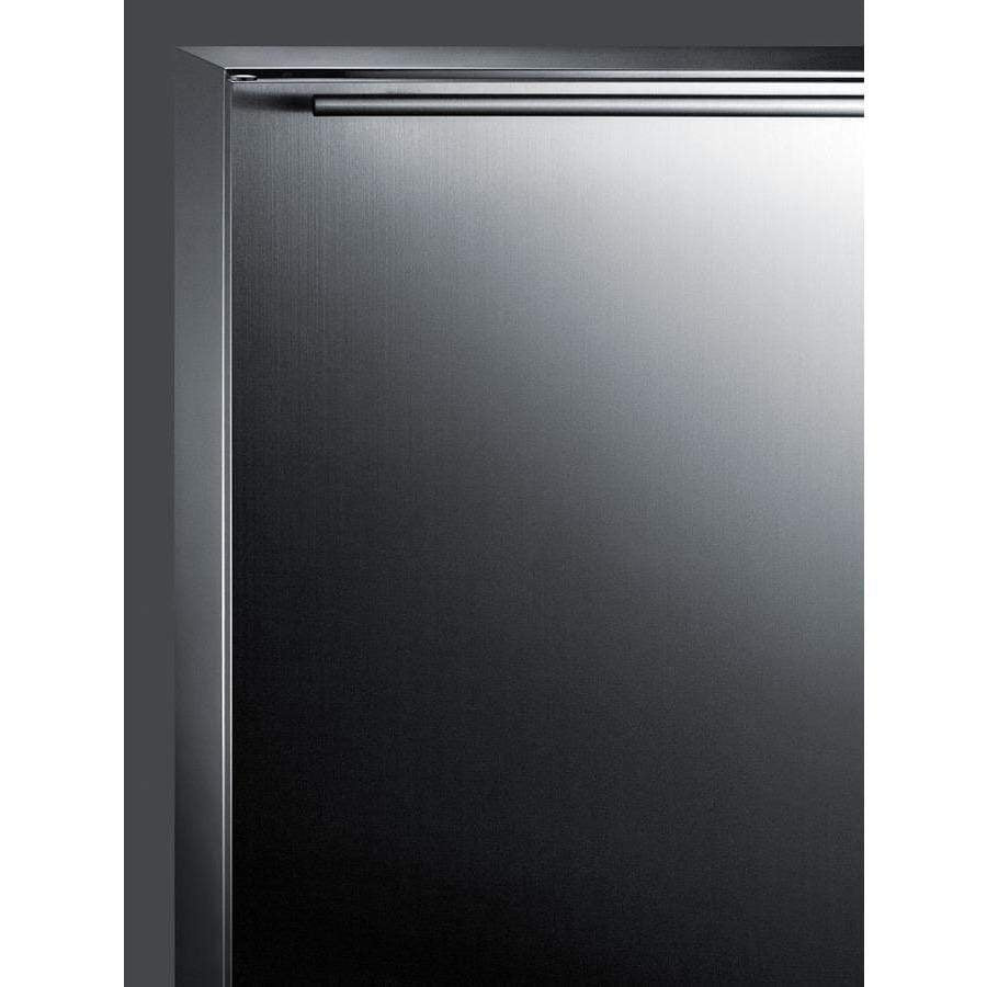 Summit Appliance Black 24" Wide Built-In Outdoor Refrigerator CL67ROSB
