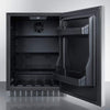 Image of Summit Appliance Black 24" Wide Built-In Outdoor Refrigerator CL67ROSB