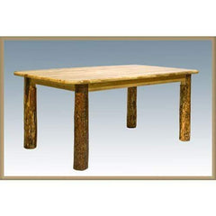 Montana Woodworks Glacier Country Log 4 Post Dining Table MWGCDT4P