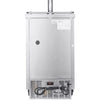 Image of Kegco 24" Wide Homebrew Stainless Steel Dual Tap Commercial Kegerator HBK1XS-2
