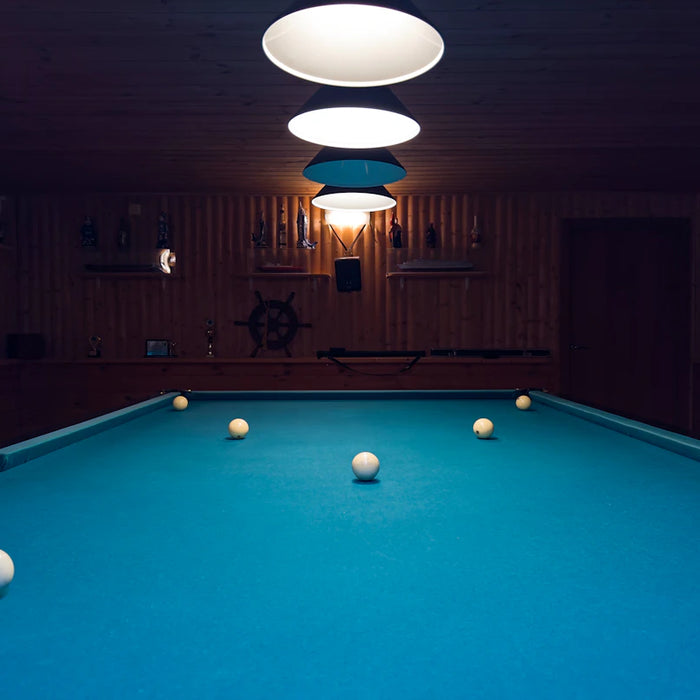 Stained Glass Billiard Fixtures for Elegant Game Rooms