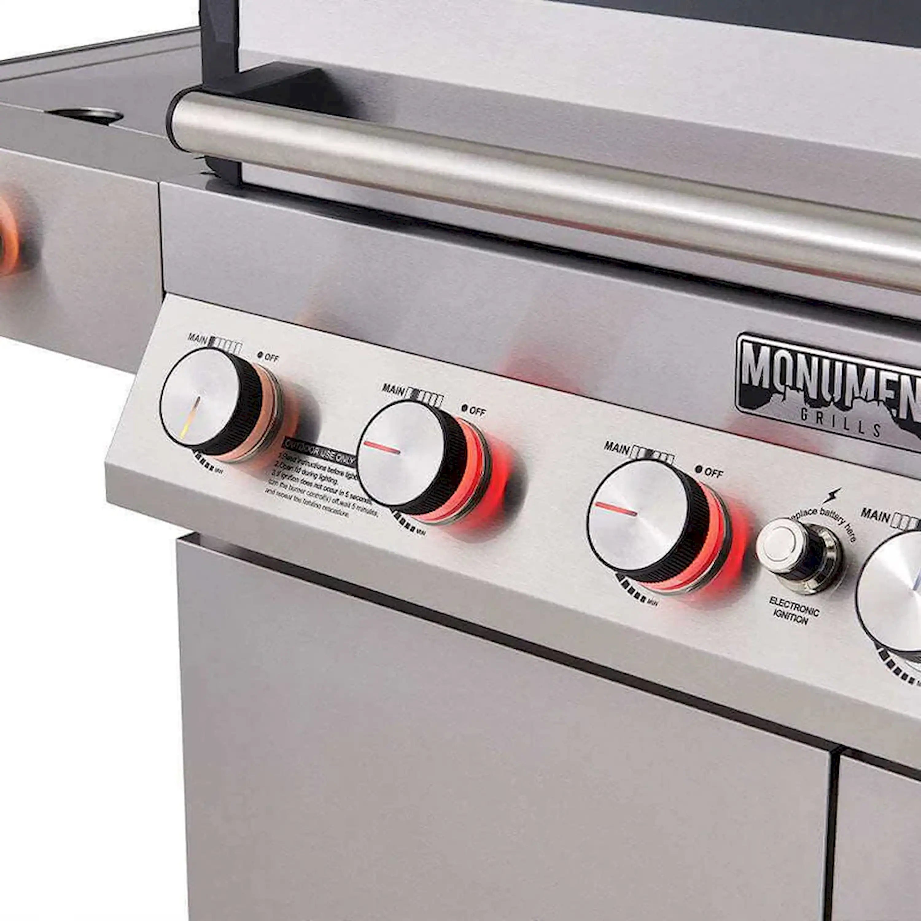 Monument Grills Denali 605 Smart Gas Grill in Stainless Steel with 6 Burners