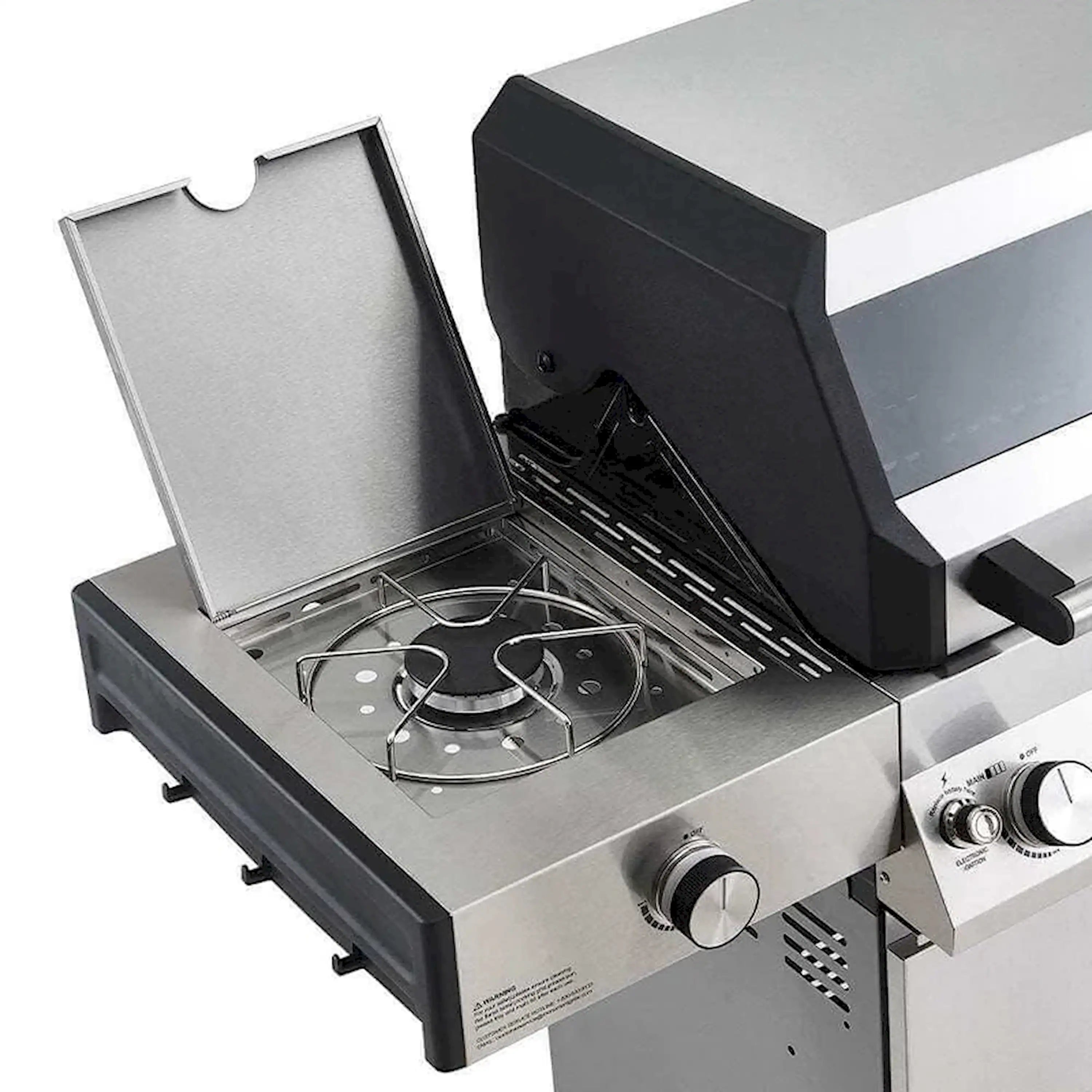 Monument Grills Denali 405 Smart Tech Propane Gas Grill in Stainless Steel