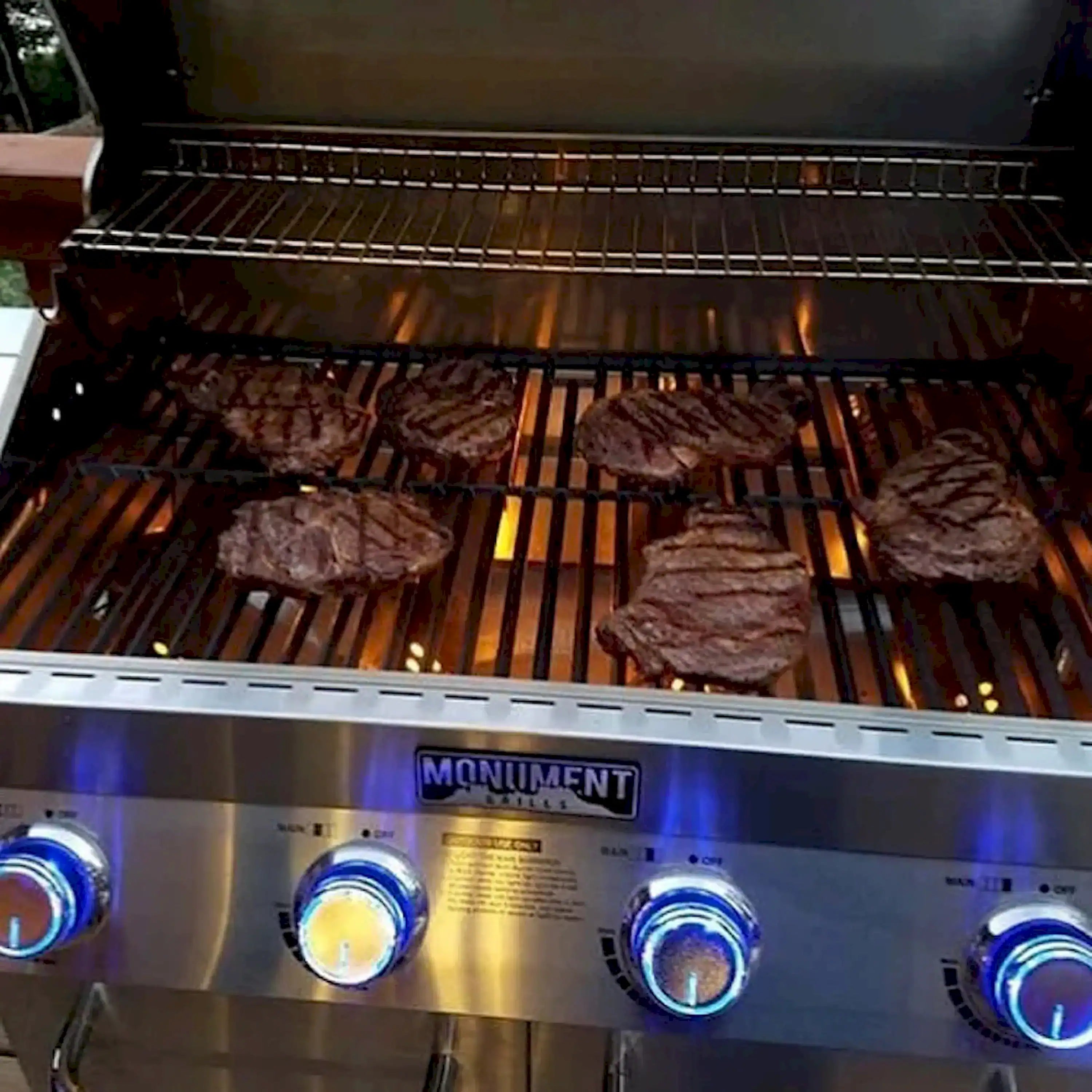 Monument Grills Classic 35633 Infrared Propane Gas Grill in Stainless Steel with 4 Burners