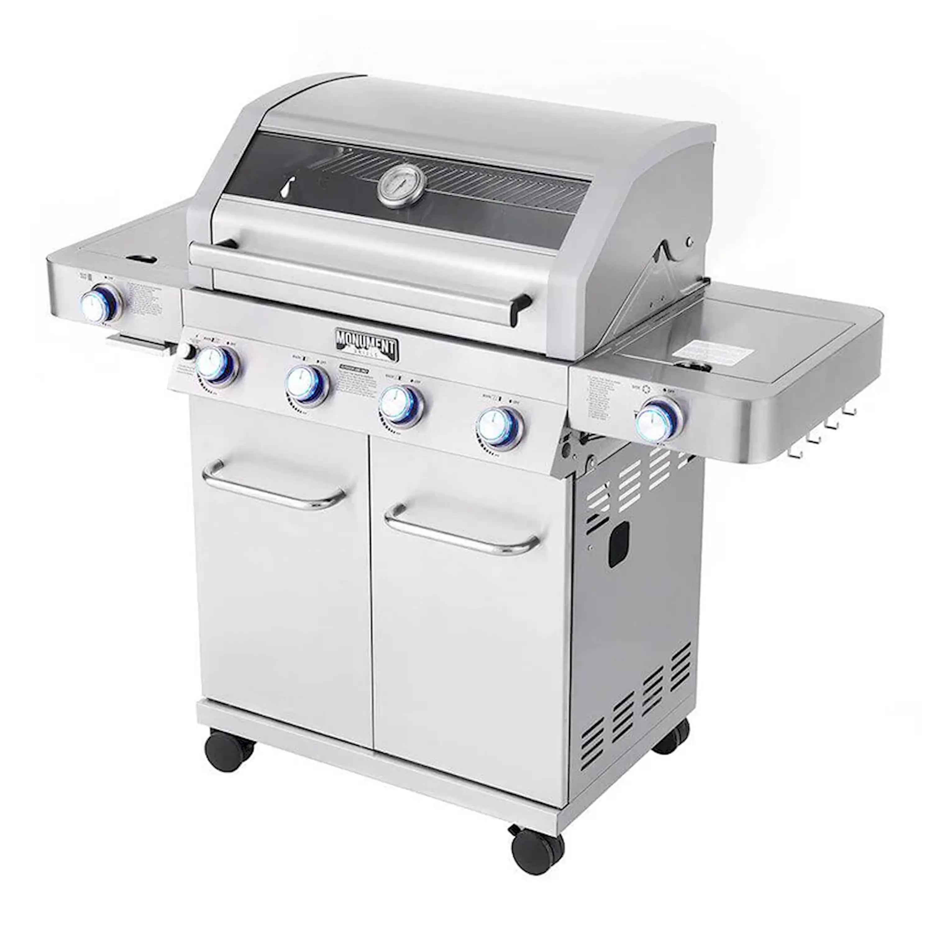 Monument Grills Classic 35633 Infrared Propane Gas Grill in Stainless Steel with 4 Burners