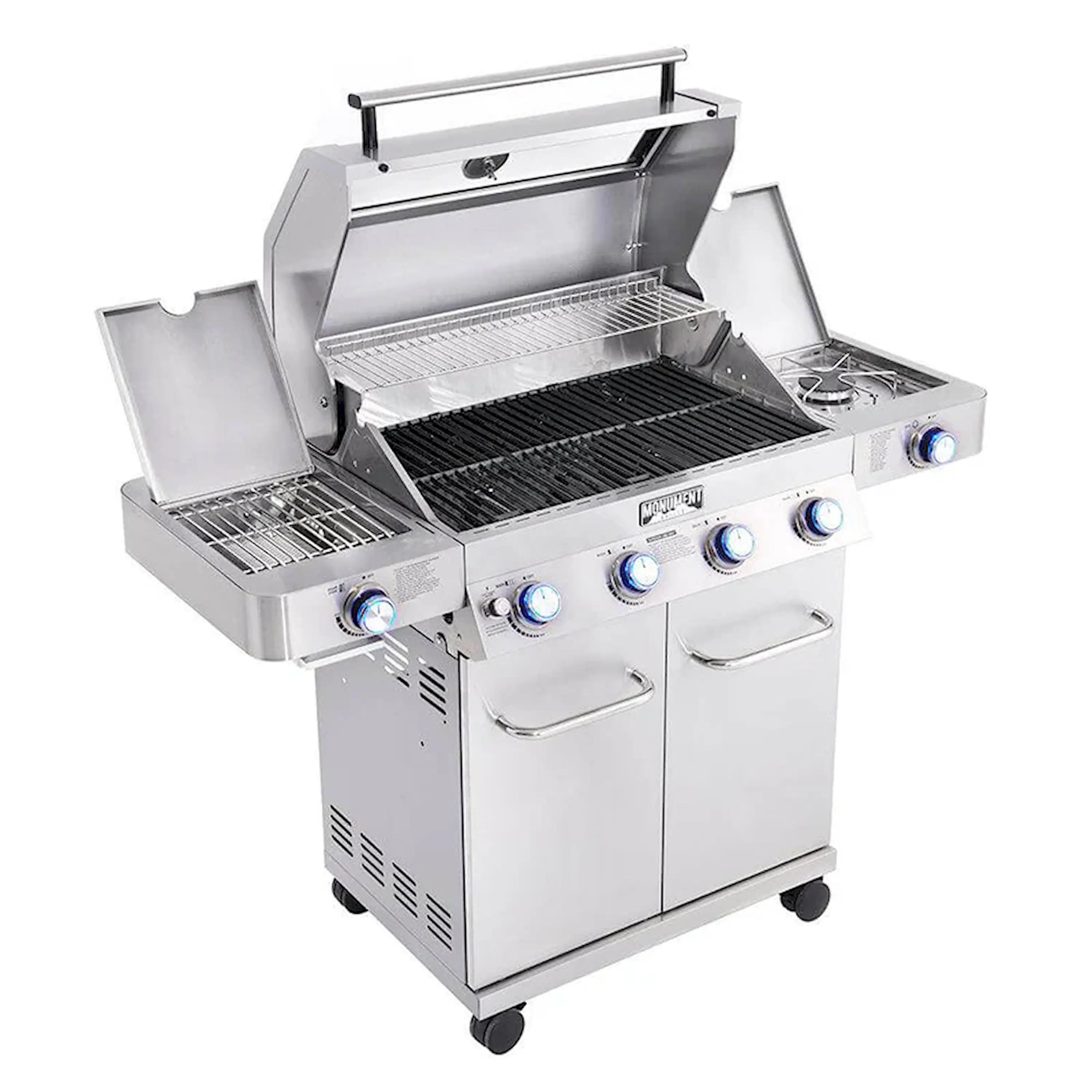 Monument Grills Classic 35633 Infrared Propane Gas Grill in Stainless Steel with 4 Burners