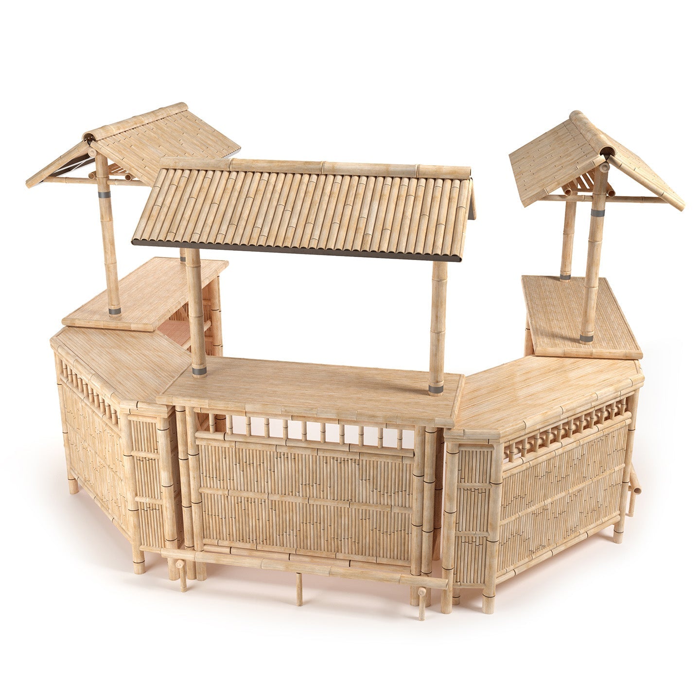RAM Game Room TBAR60 - Bamboo Tiki Bar & Sets