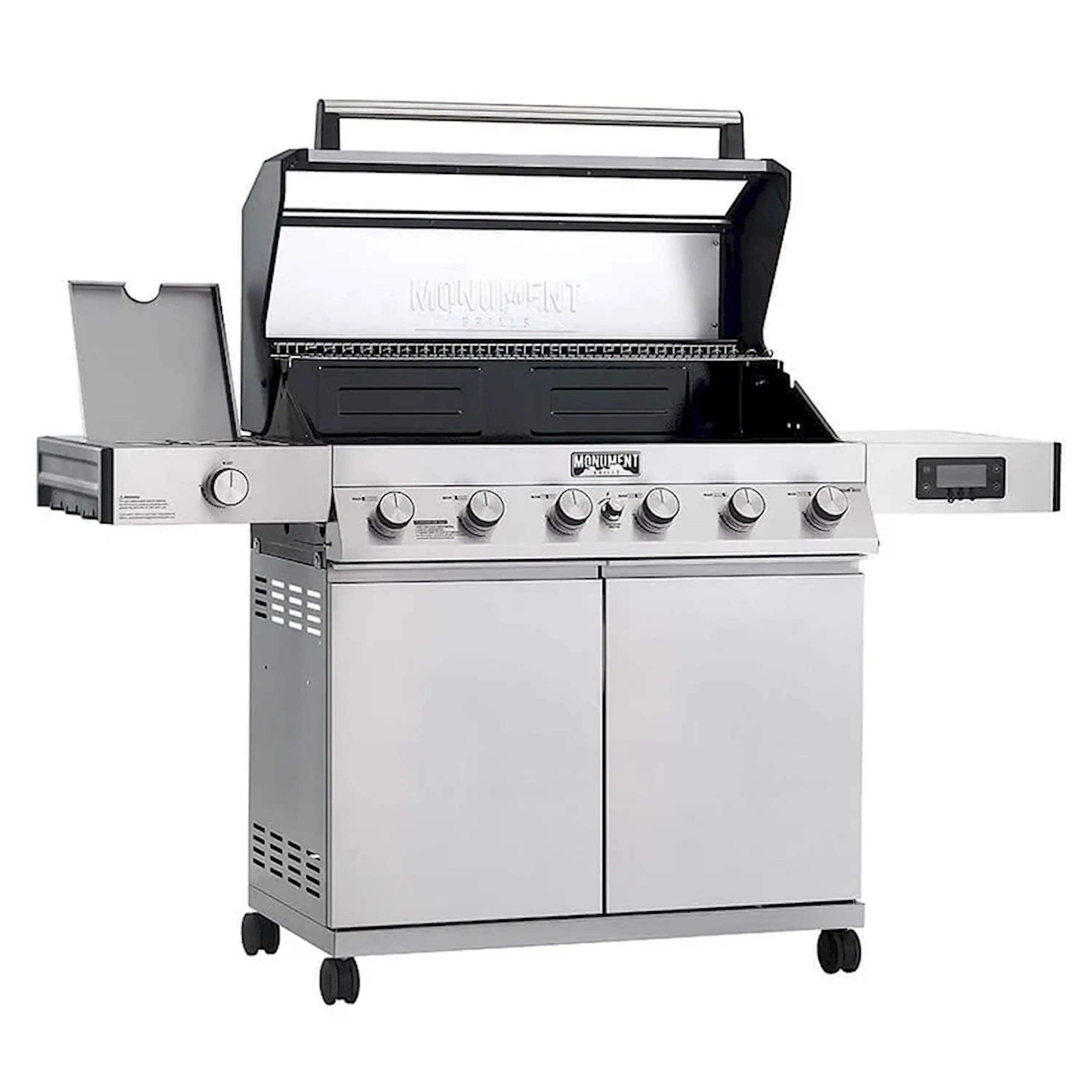 Monument Grills Denali 605 Smart Gas Grill in Stainless Steel with 6 Burners