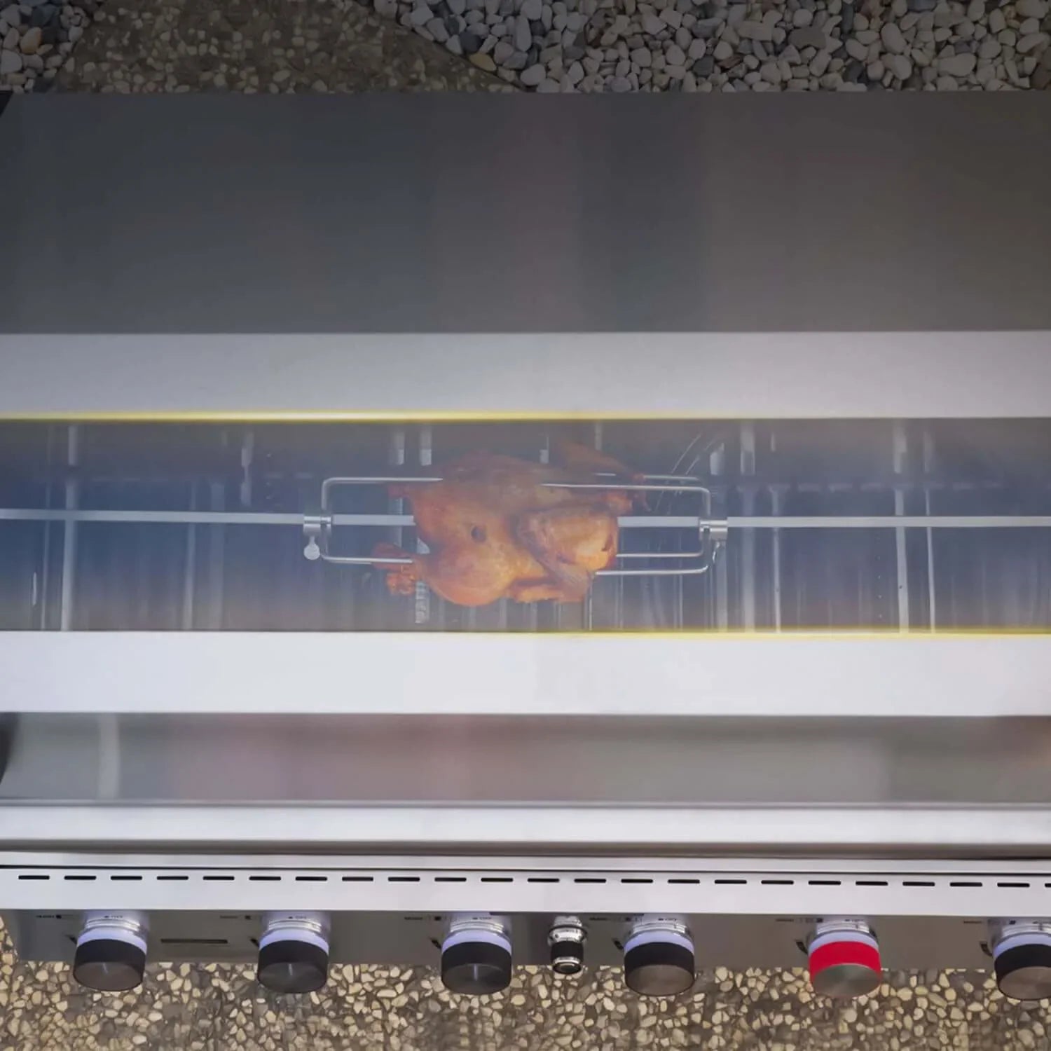 Monument Grills Denali 605Pro Smart Tech Propane Gas Grill in Stainless Steel with 6 Burners & Grill Cover