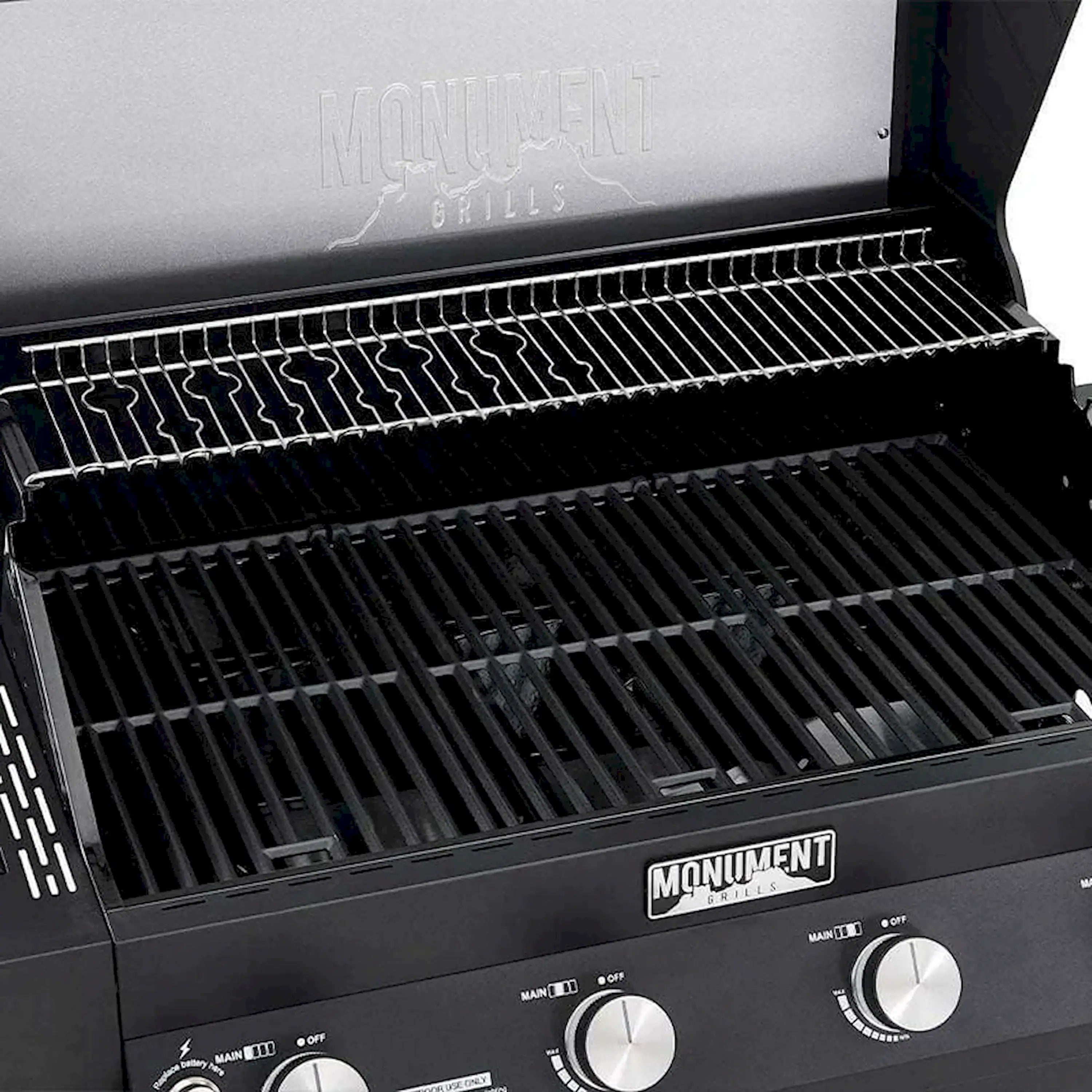 Monument Grills Denali 425 Smart Propane Gas Grill in Black with 4 Burners