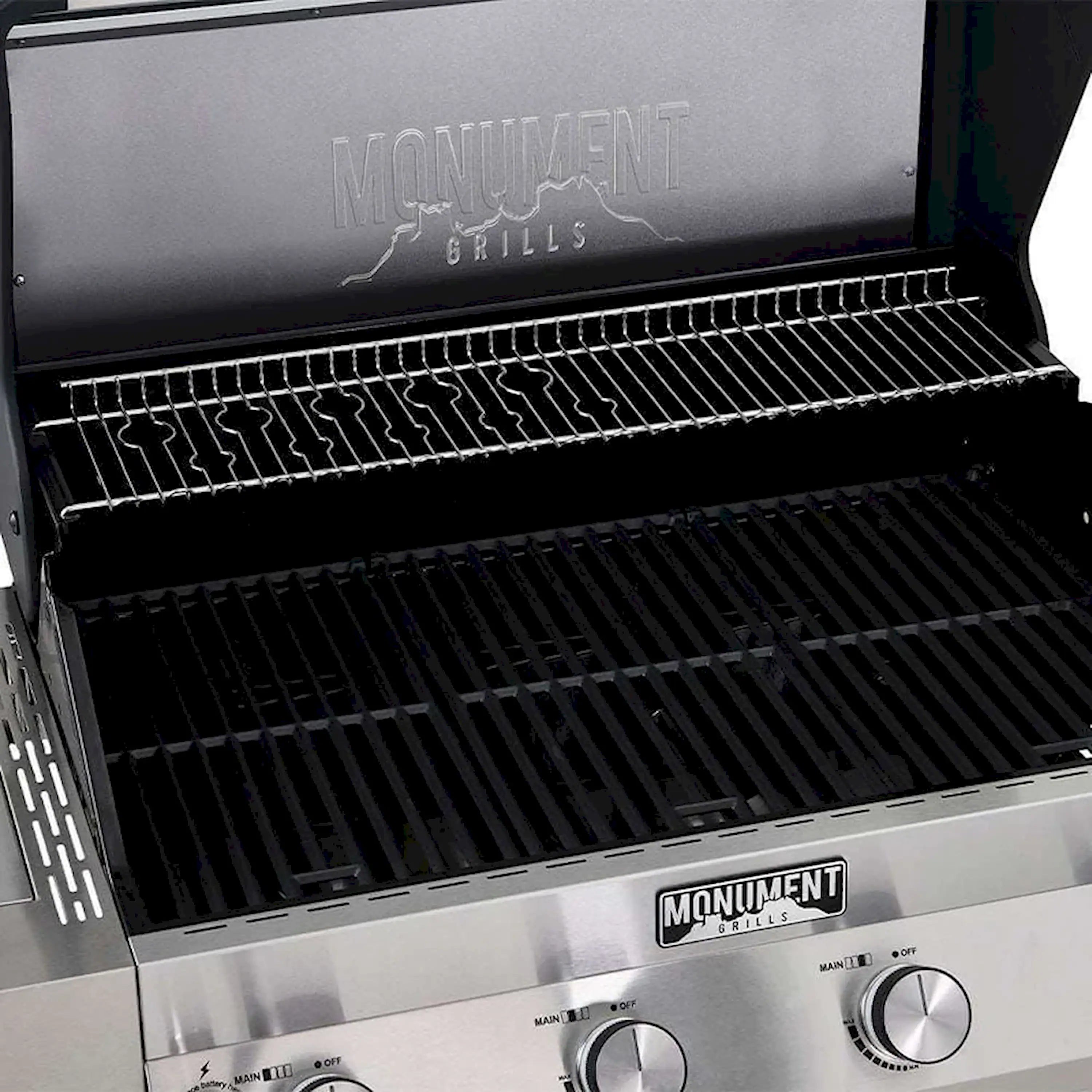 Monument Grills Denali 405 Smart Tech Propane Gas Grill in Stainless Steel