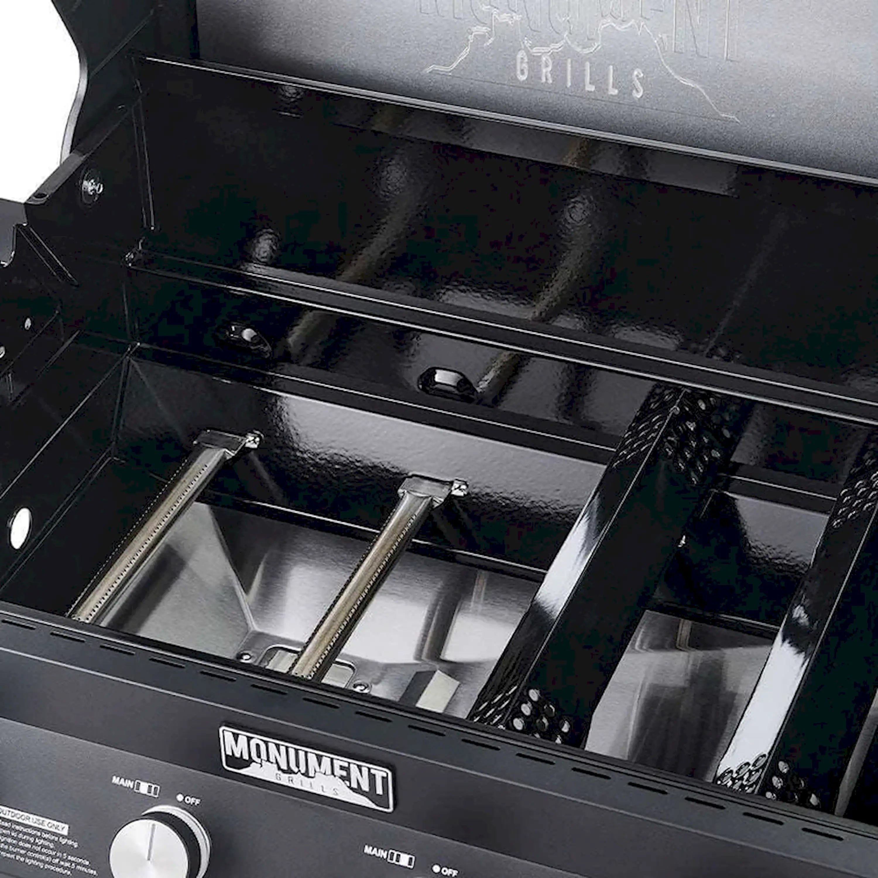 Monument Grills Denali 425 Smart Propane Gas Grill in Black with 4 Burners