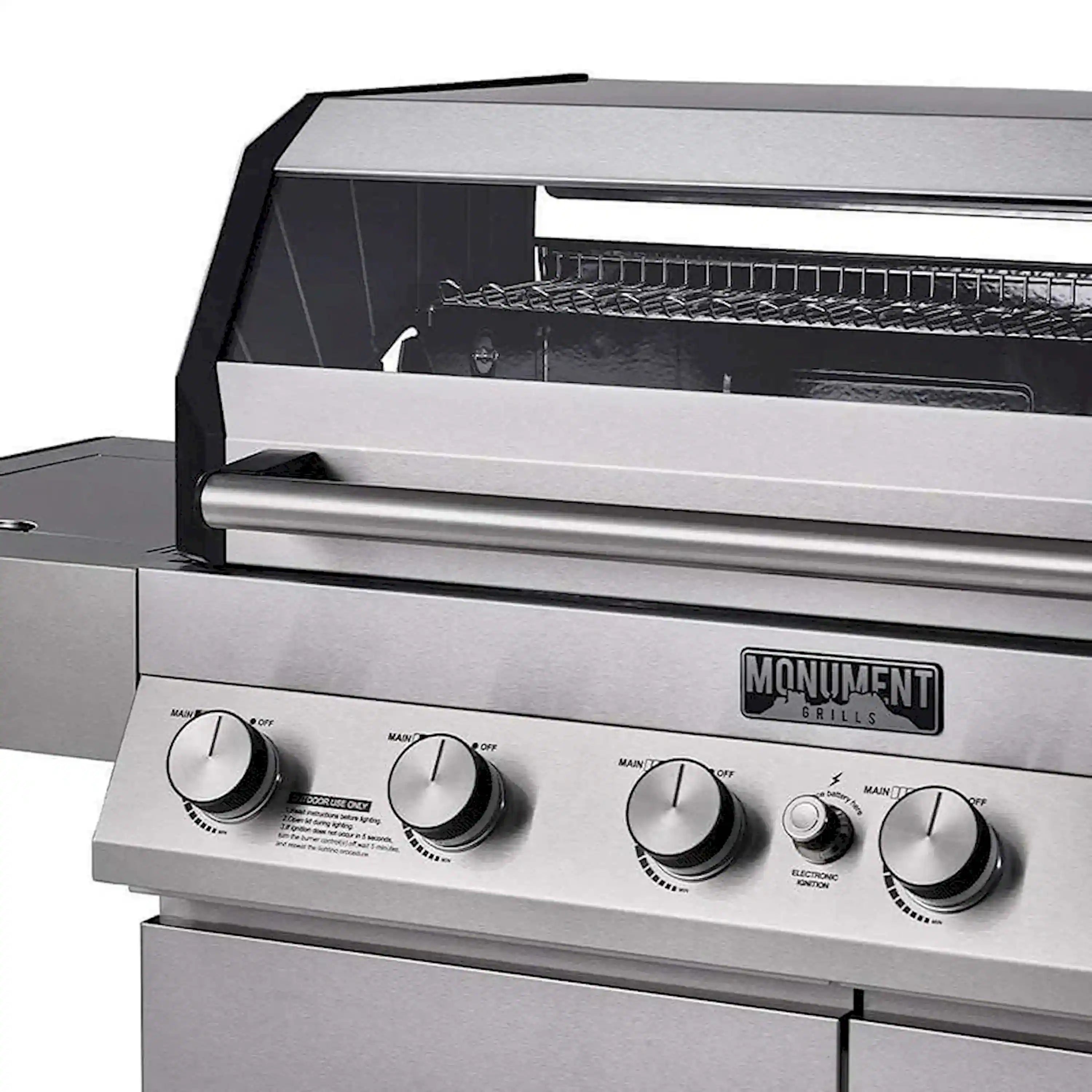 Monument Grills Denali 605 Smart Gas Grill in Stainless Steel with 6 Burners