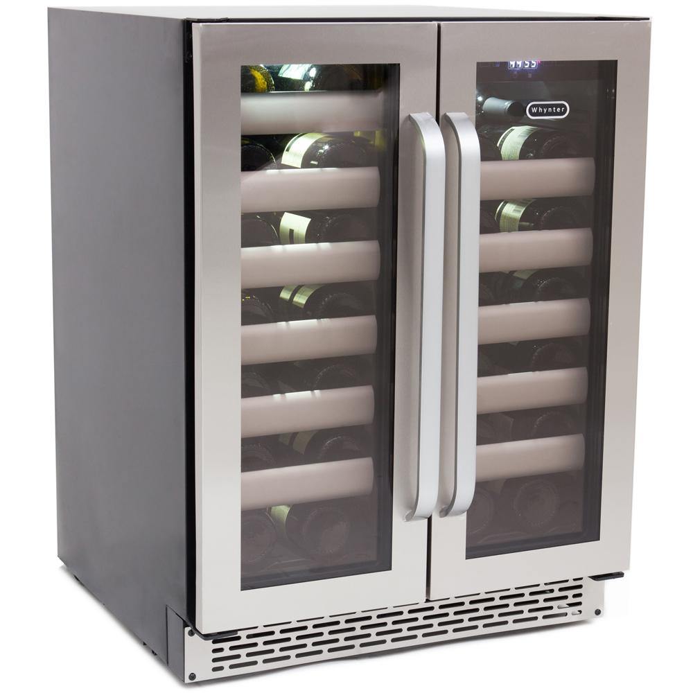 Whynter 24" Wide 40 Bottle Dual Zone Wine Cooler