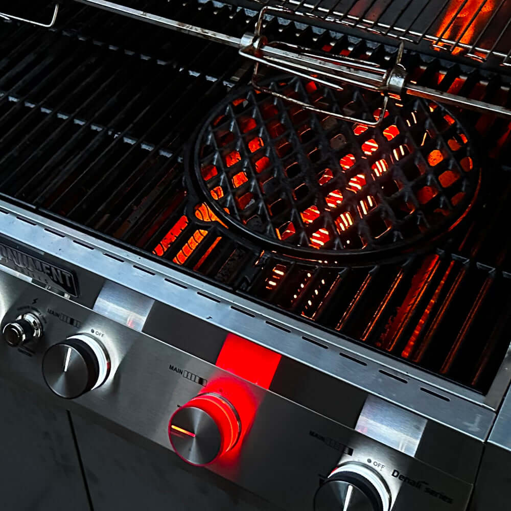 Monument Grills Denali 605Pro Smart Tech Propane Gas Grill in Stainless Steel with 6 Burners & Grill Cover