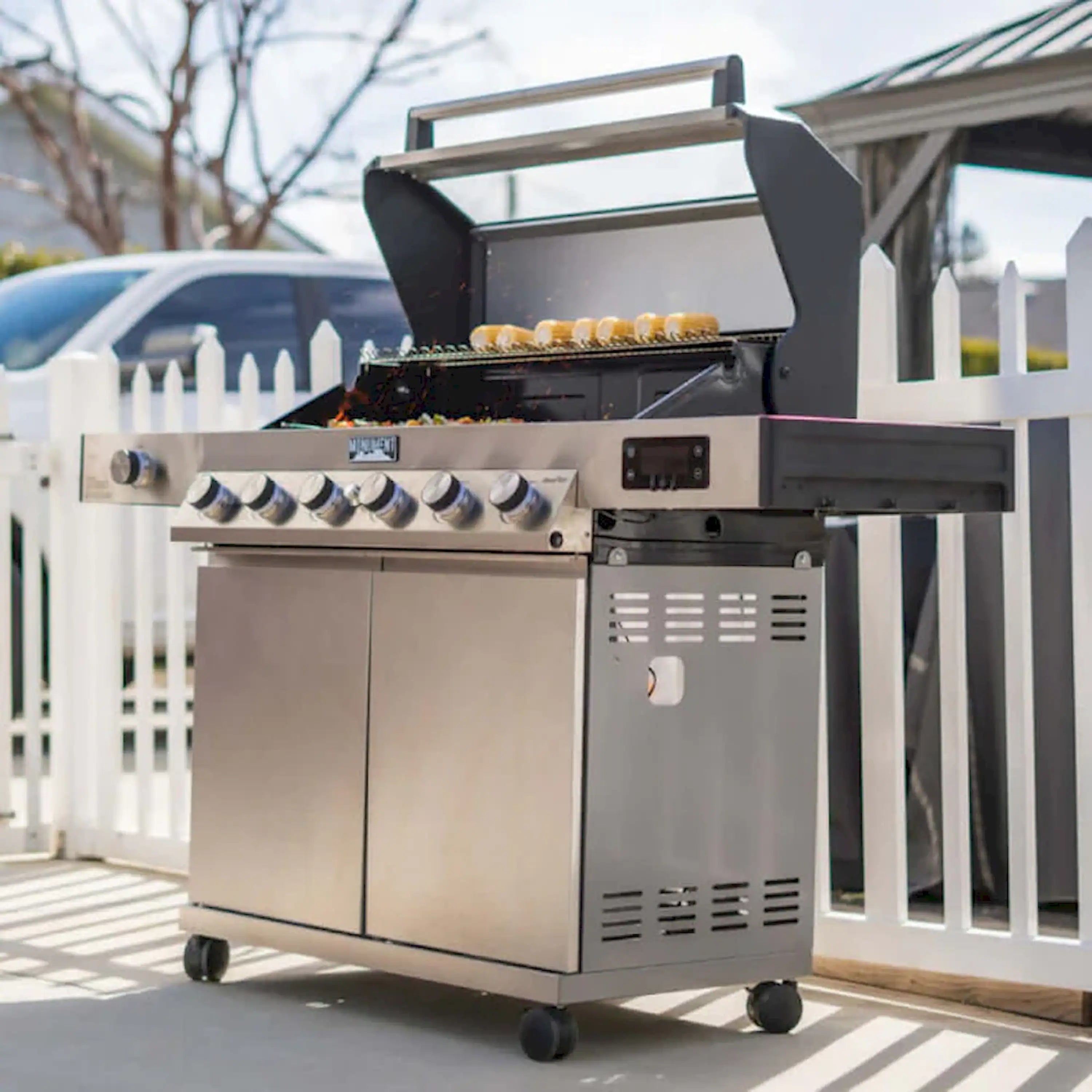 Monument Grills Denali 605 Smart Gas Grill in Stainless Steel with 6 Burners
