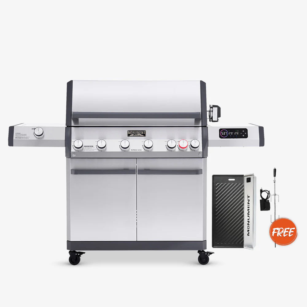 Monument Grills Eminence E605 Gas Grill in Stainless Steel with 6 Burners