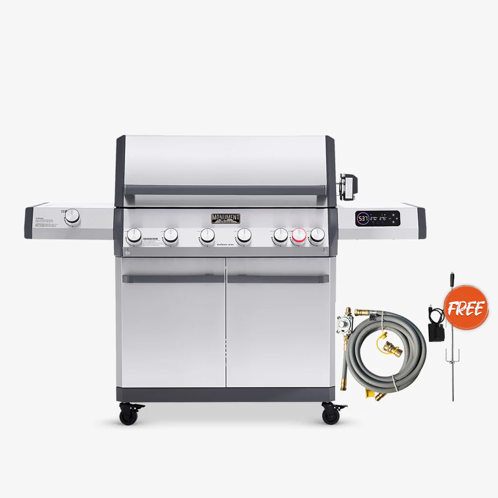 Monument Grills Eminence E605 Gas Grill in Stainless Steel with 6 Burners