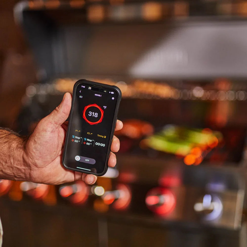 Monument Grills Denali 605Pro Smart Tech Propane Gas Grill in Stainless Steel with 6 Burners & Grill Cover