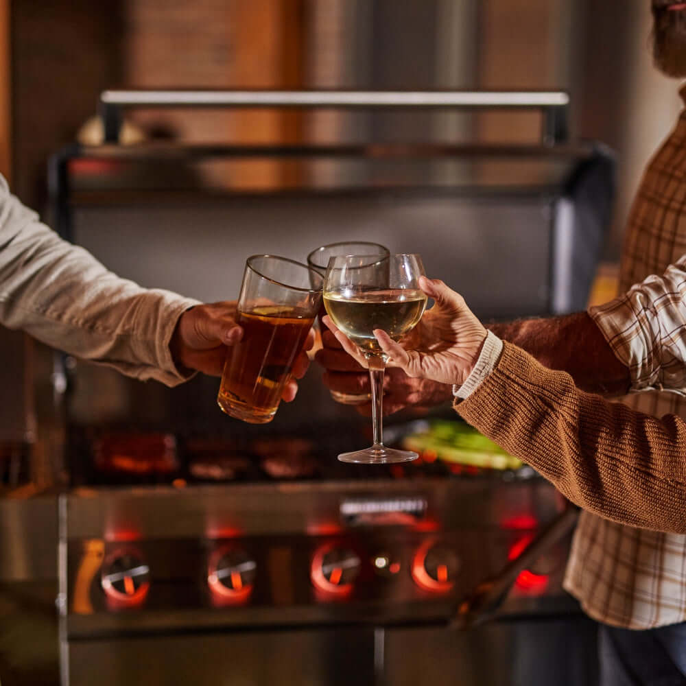 Monument Grills Denali 605Pro Smart Tech Propane Gas Grill in Stainless Steel with 6 Burners & Grill Cover