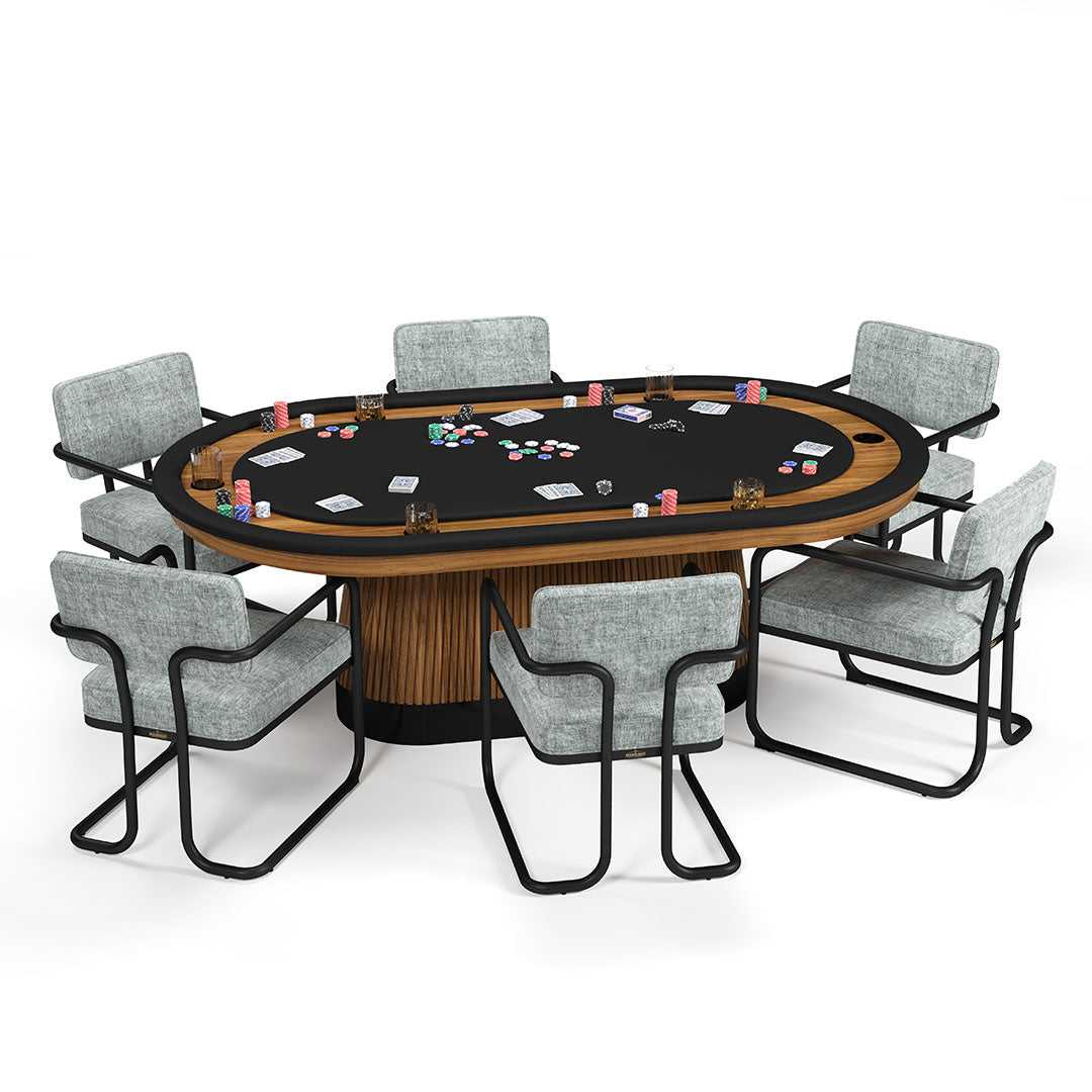 RAM Game Room PRO84TXTBL - Prohibition Texas Hold'em Poker Table