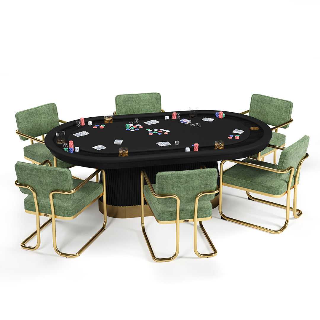 RAM Game Room PRO84TXTBL - Prohibition Texas Hold'em Poker Table