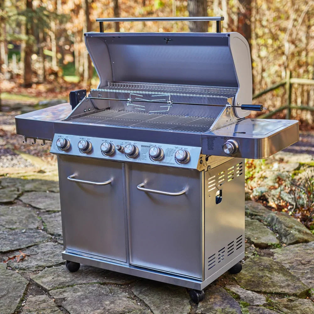 Monument Grills Classic 77352 Propane Gas Grilll in Stainless Steel with 6 Burners