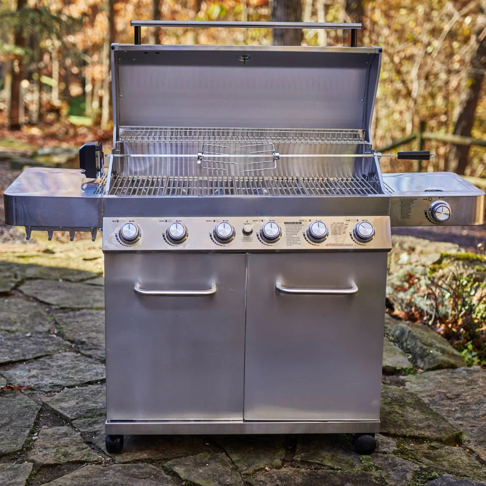 Monument Grills Classic 77352 Propane Gas Grilll in Stainless Steel with 6 Burners