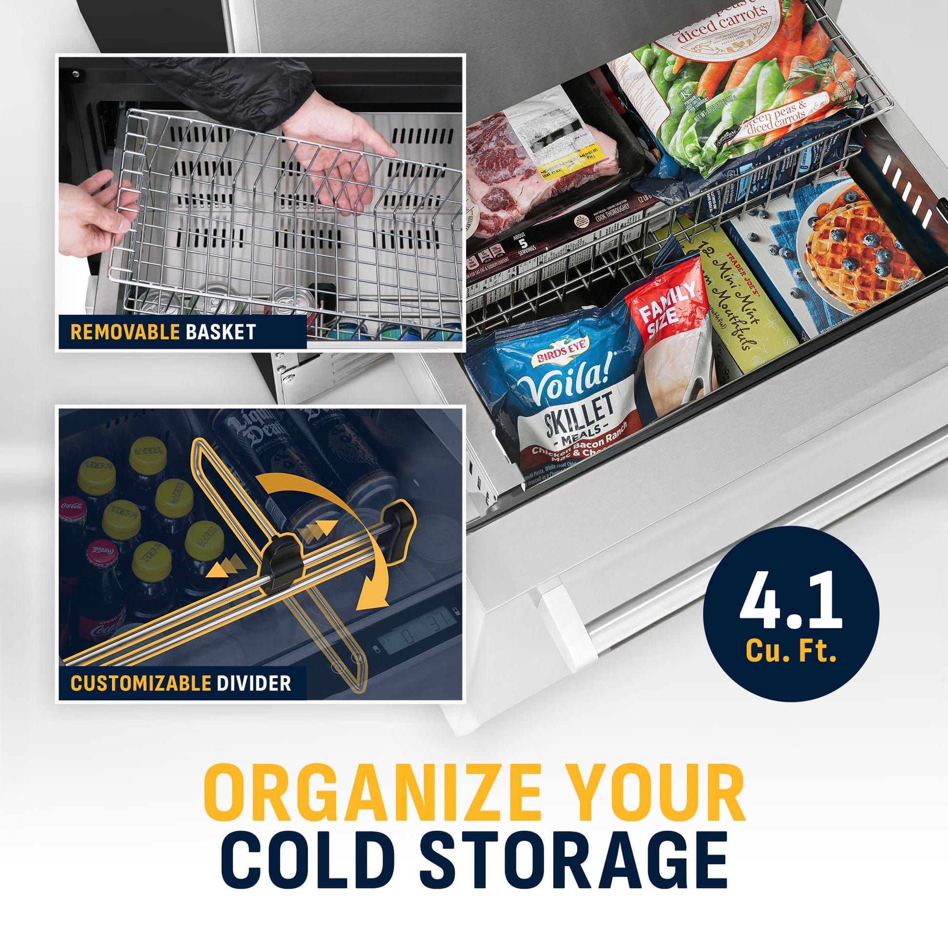 NewAir 24" Undercounter Dual Zone Freezer & Refrigerator