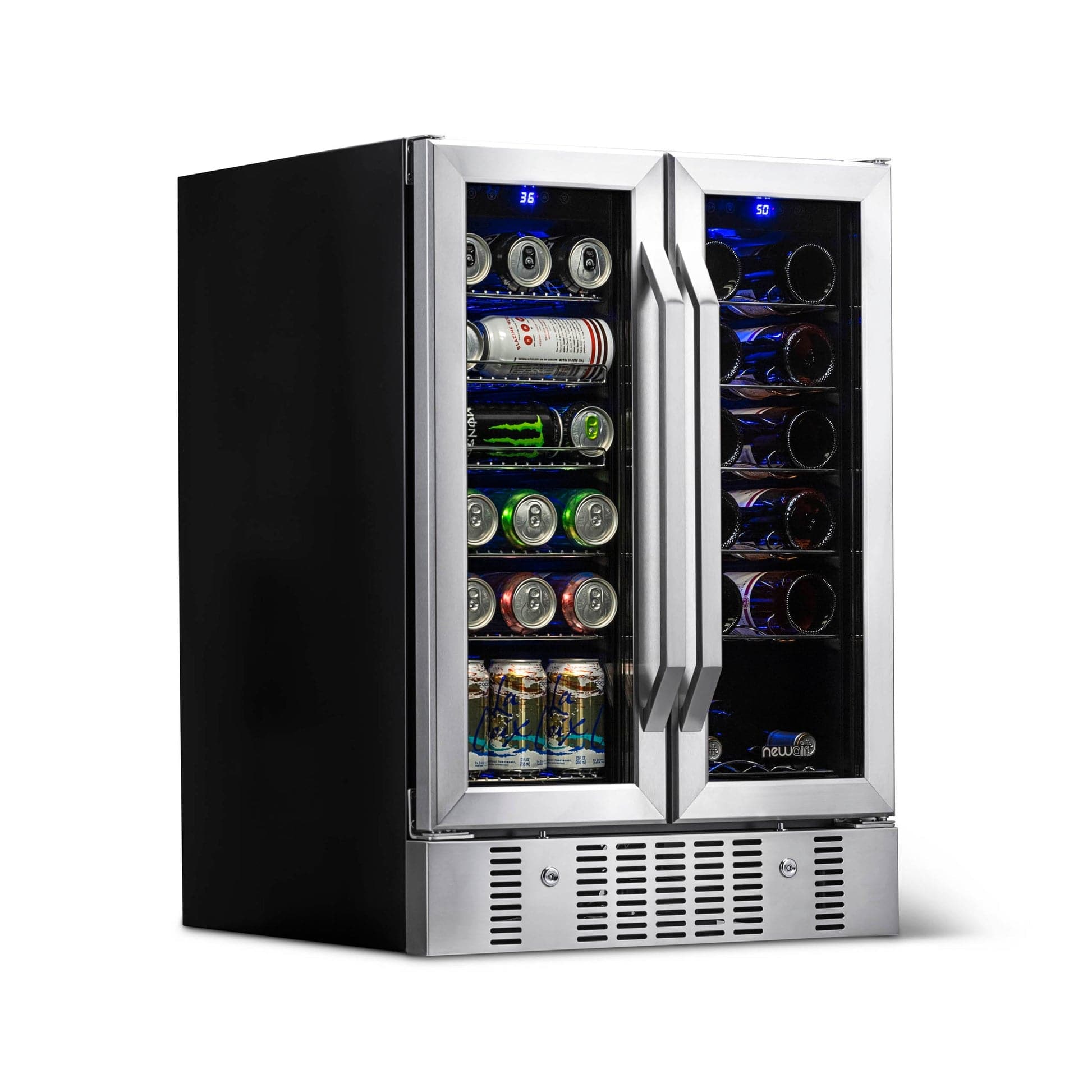 NewAir 58-Can Stainless Steel Beverage Fridge AWB-360DB
