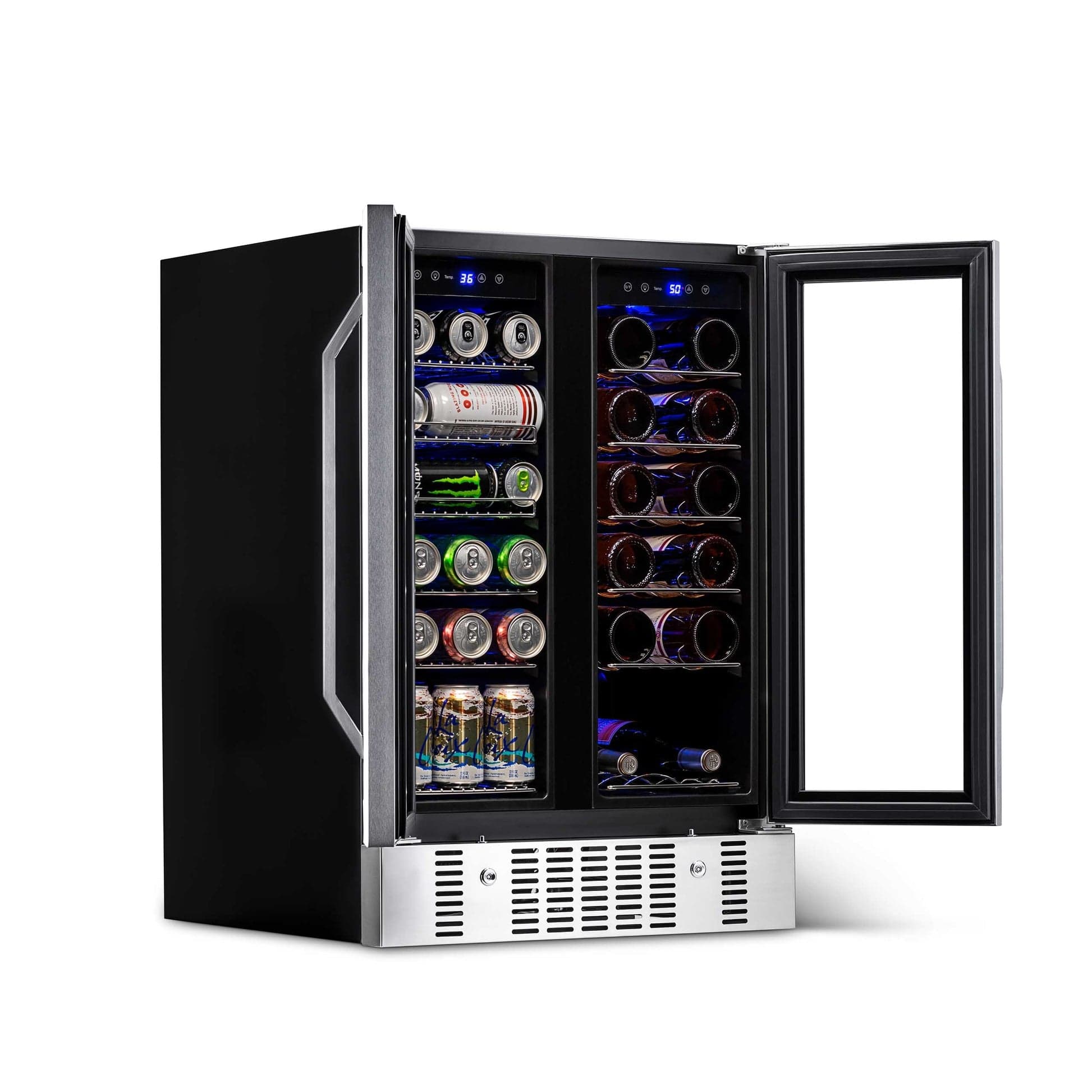 NewAir 58-Can Stainless Steel Beverage Fridge AWB-360DB