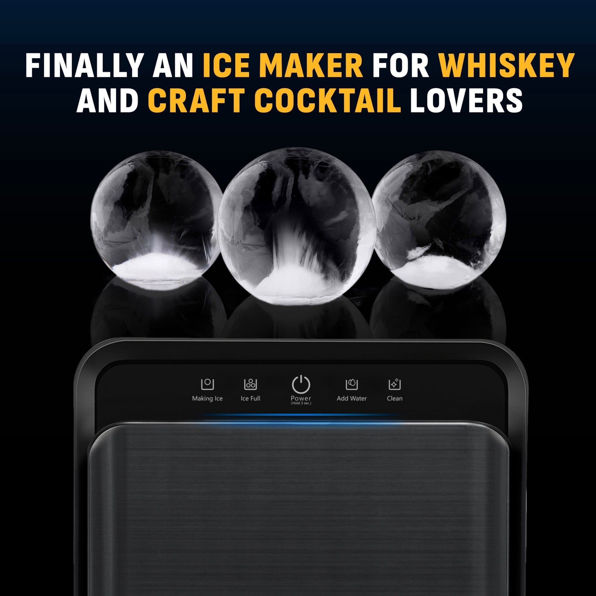 NewAir Countertop Whiskey Ice Ball Maker NIM005BSW0