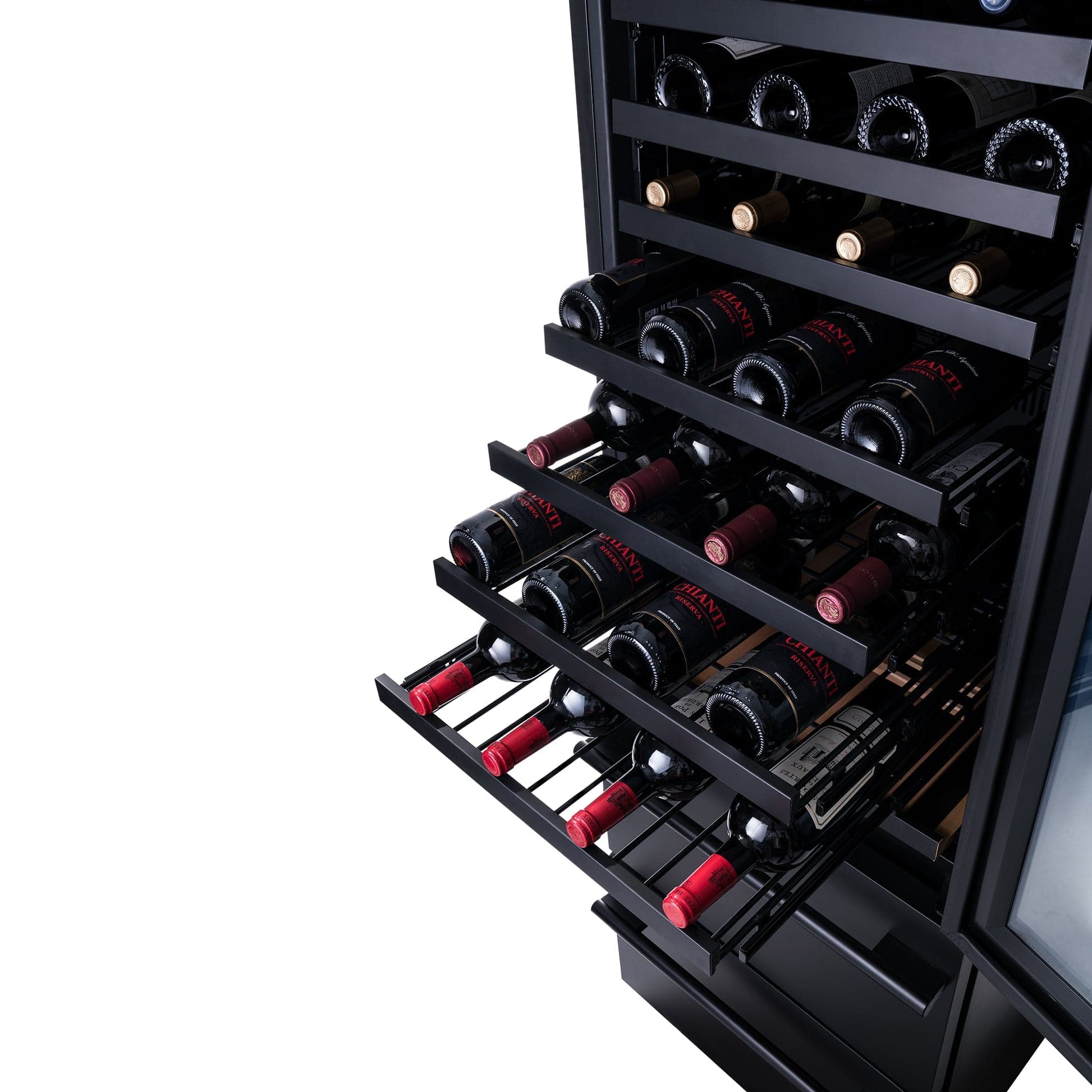 NewAir ESTATE 24" Black Dual Zone Wine Fridge & Beverage Center