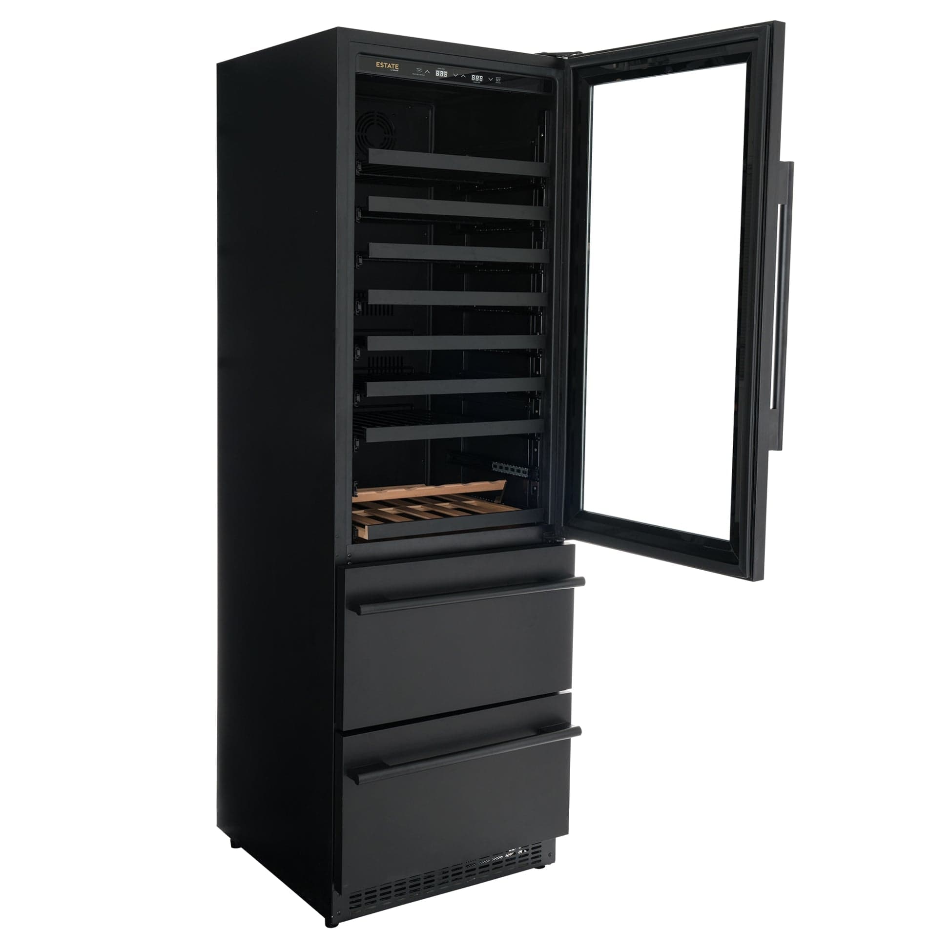 NewAir ESTATE 24" Black Dual Zone Wine Fridge & Beverage Center